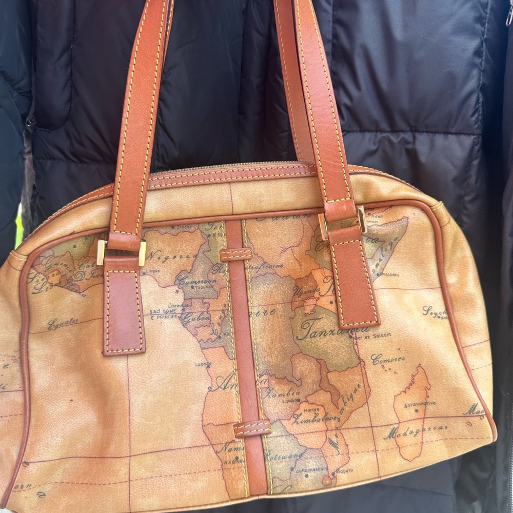 Vintage Map Print Handbag